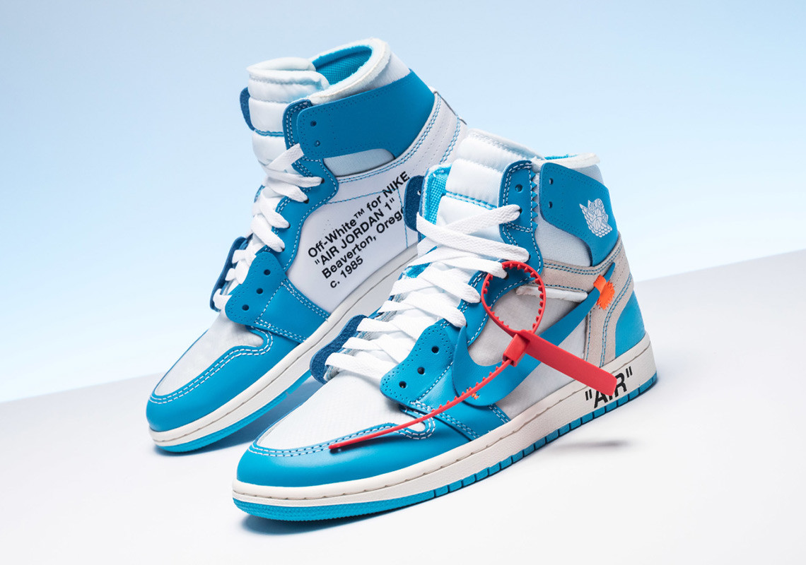 air jordan 1 off white bleu
