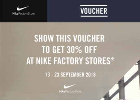 nike factory outlet discount code