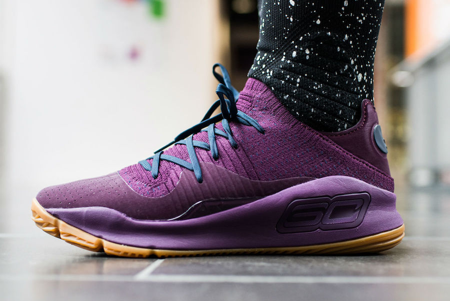 Under-Armour-Curry-4-Low-Merlot-On-Foot 
